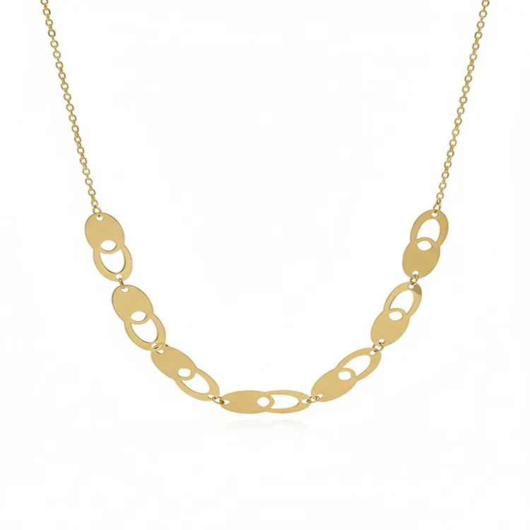 گردنبند طلا زنانه طرح دوریکای گلبرگی