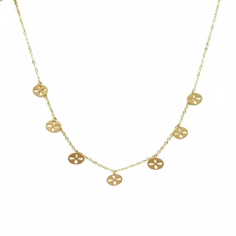 گردنبند طلا زنانه طرح دوریکا