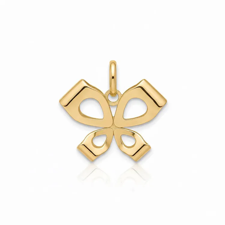 آویز طلا زنانه طرح گل