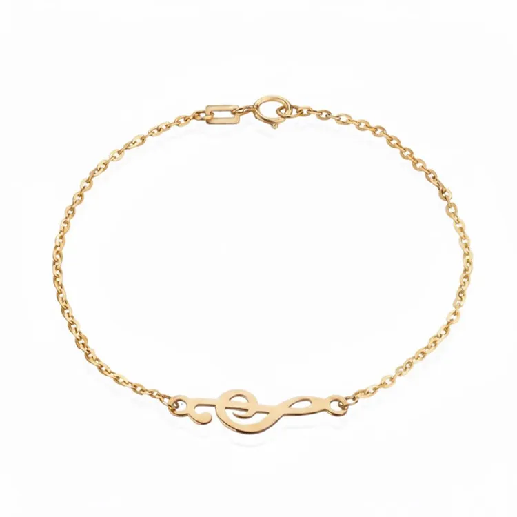 دستبند طلای زنانه طرح سل