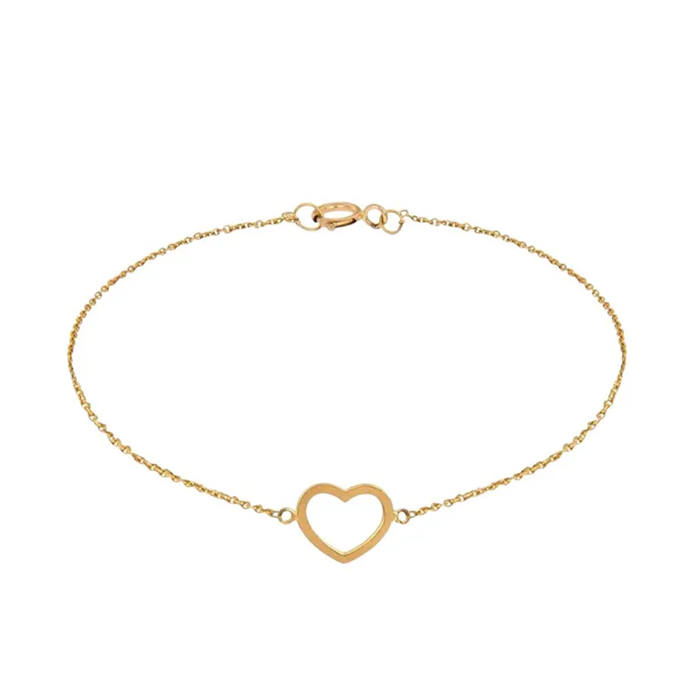دستبند طلا زنانه طرح قلب