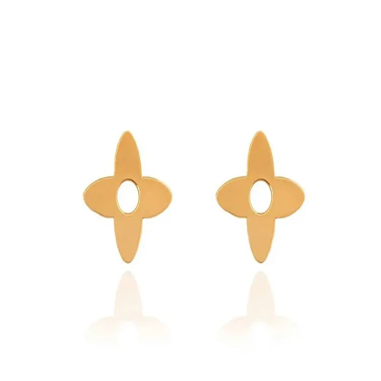 گوشواره طلا زنانه طرح لویی ویتون مدل