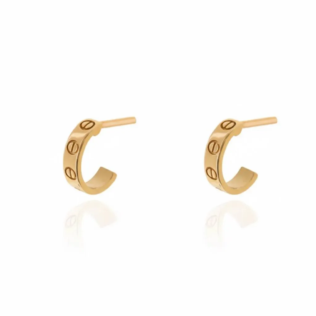 گوشواره طلا زنانه طرح کارتیه