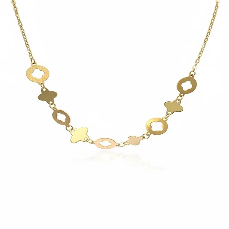 گردنبند طلا زنانه طرح دوریکای ستاره‌ای