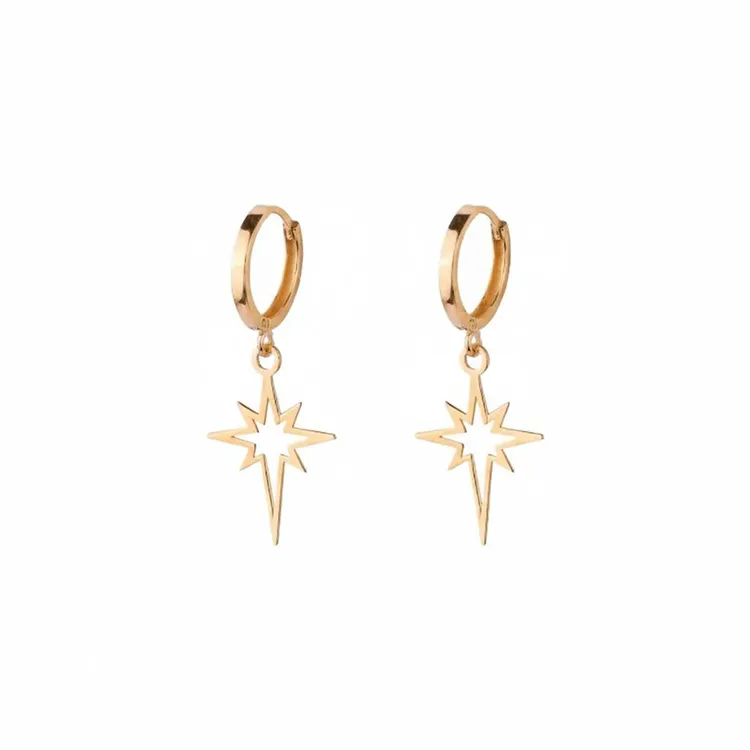 گوشواره طلا طرح ستاره شمالی