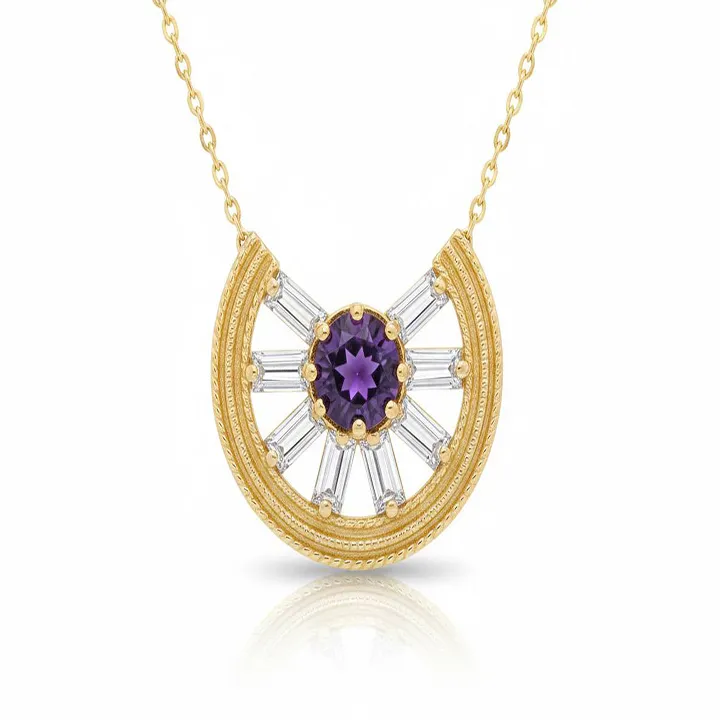 آویز های لوکس طرح گردنبند خورشید