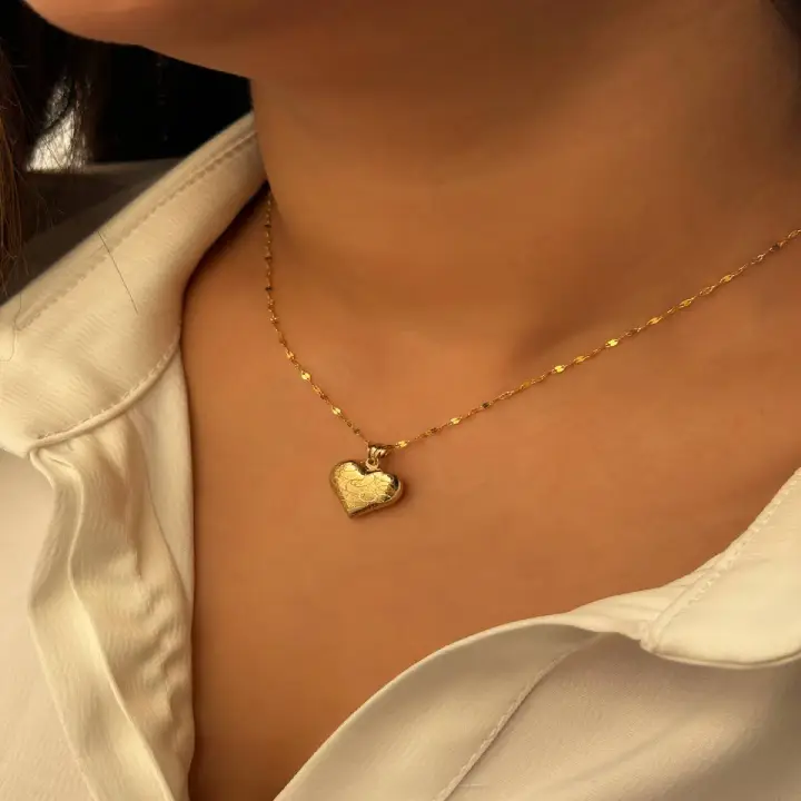 آویز قلب (بدون زنجیر) Heart pendant (without chain)