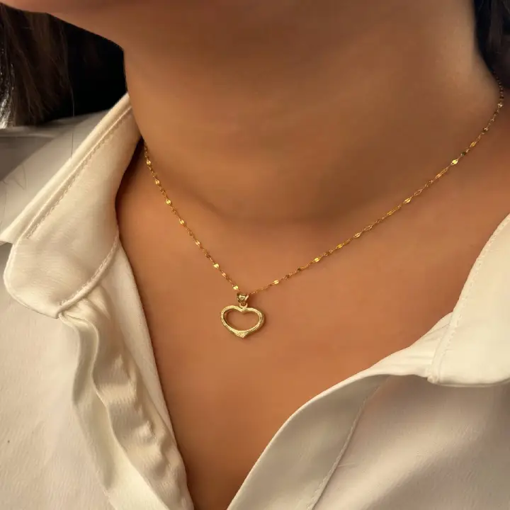 آویز قلب (بدون زنجیر) Heart pendant (without chain)