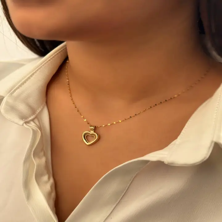 آویز قلب (بدون زنجیر) Heart pendant (without chain)