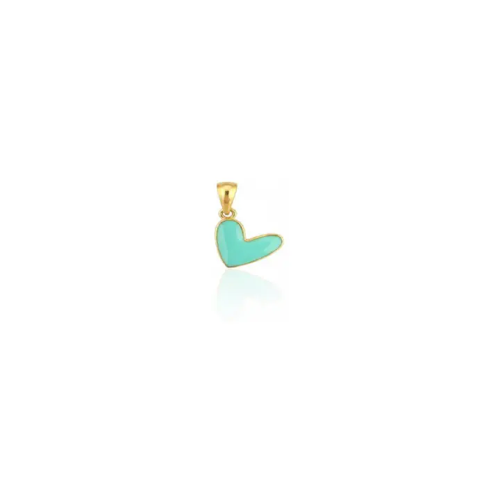 آویز قلب سبز Green heart pendant