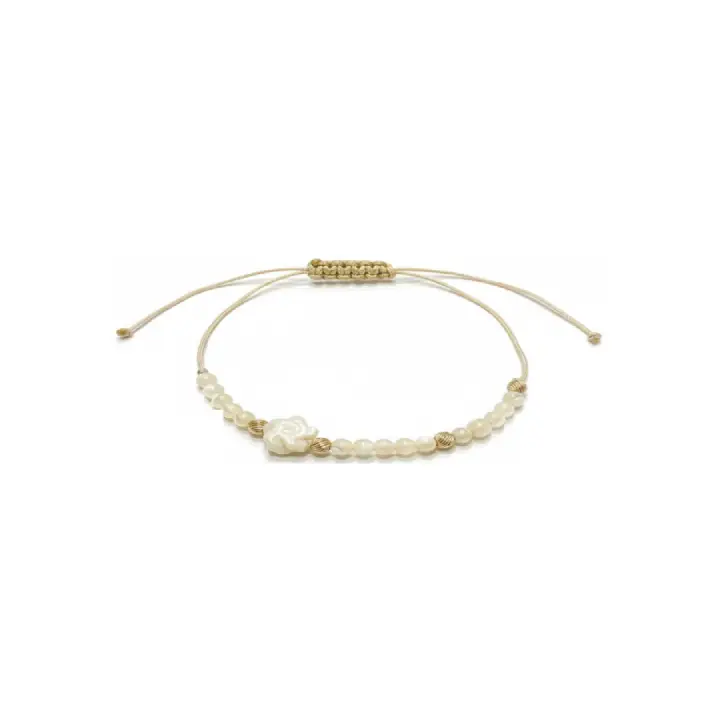 دستبند کودک گوی با گل صدفی Baby ball bracelet with seashells