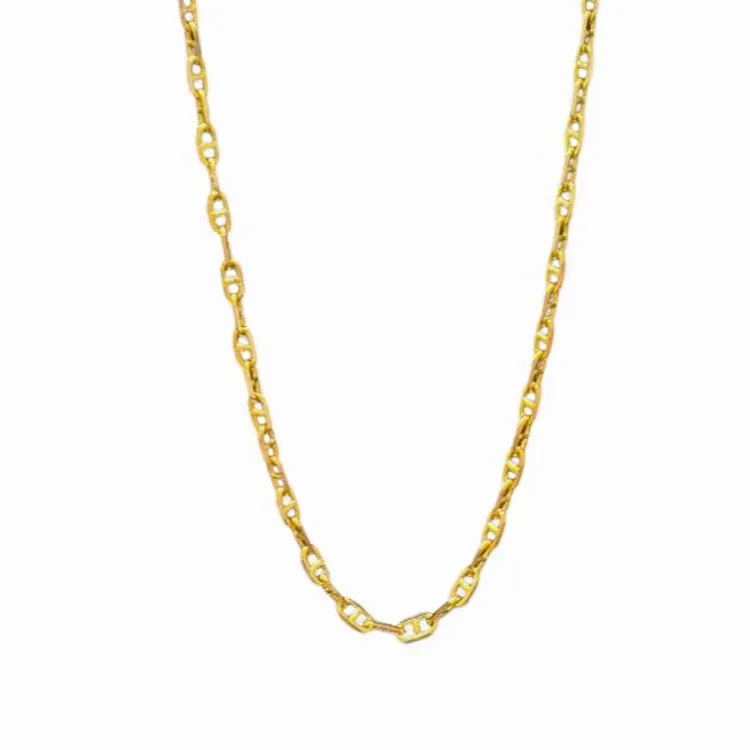 زنجیر طلا زنانه طرح هرمس (طلایی- ۴۵ سانتی متر)