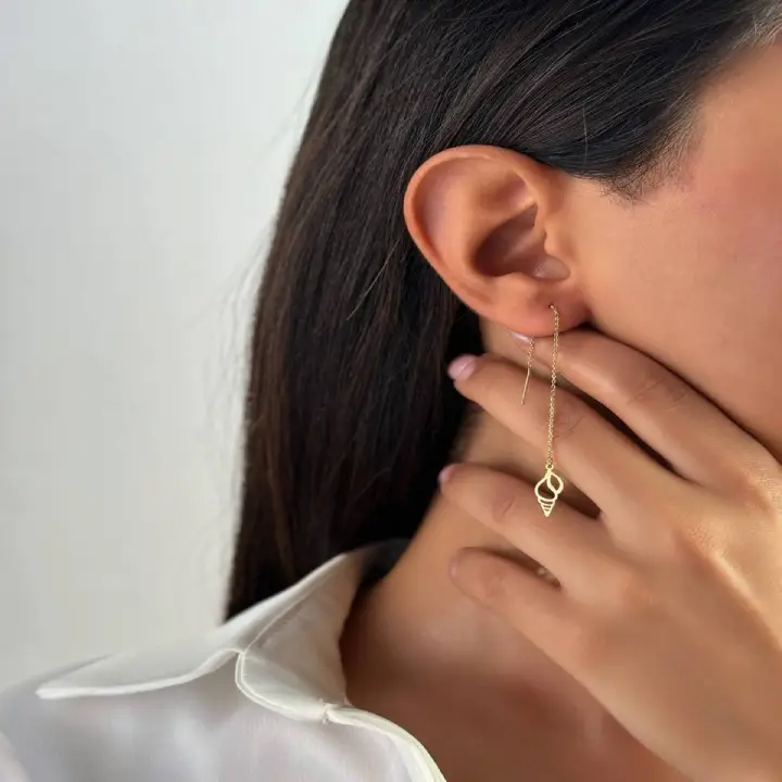 گوشواره بخیه بستنی thread-icecream-earring