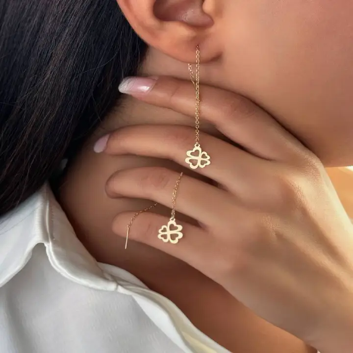 گوشواره بخیه قلب thread-heart-earring