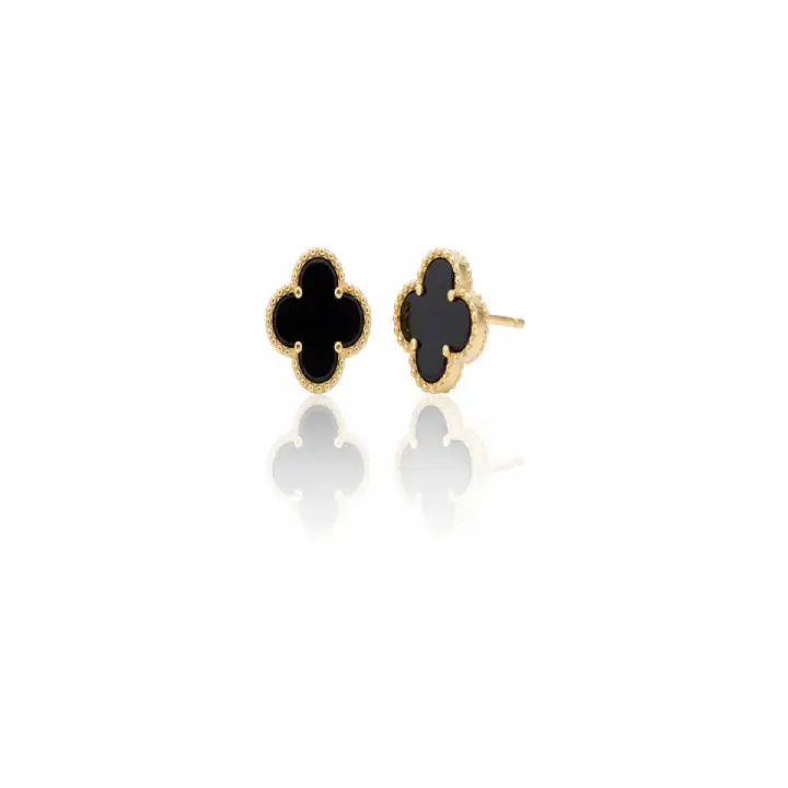 گوشواره ونکلیف مشکی Black Van Cleef Earrings