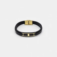 دستبند چرم مردانه طرح هرمس مدل 26171