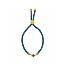 دستبند با پلاک طرح مارکو سبز مدل 29411