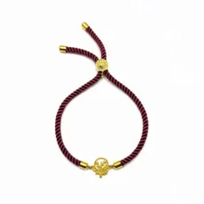 دستبند با پلاک طرح انار مدل 29421