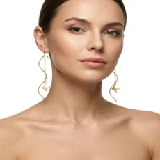 گوشواره کرلی،بخیه ای پرنده