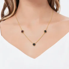 گردنبند ونکلیف سنگ سیاه (کسر سنگ هست)